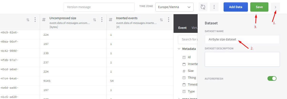 Senseforce save the dataset